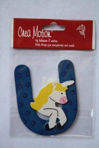 Crea Motion letter U hoog 7,5 cm, Hobby en Vrije tijd, Ophalen of Verzenden, Nieuw, Versiering of Embellishment, Overige merken