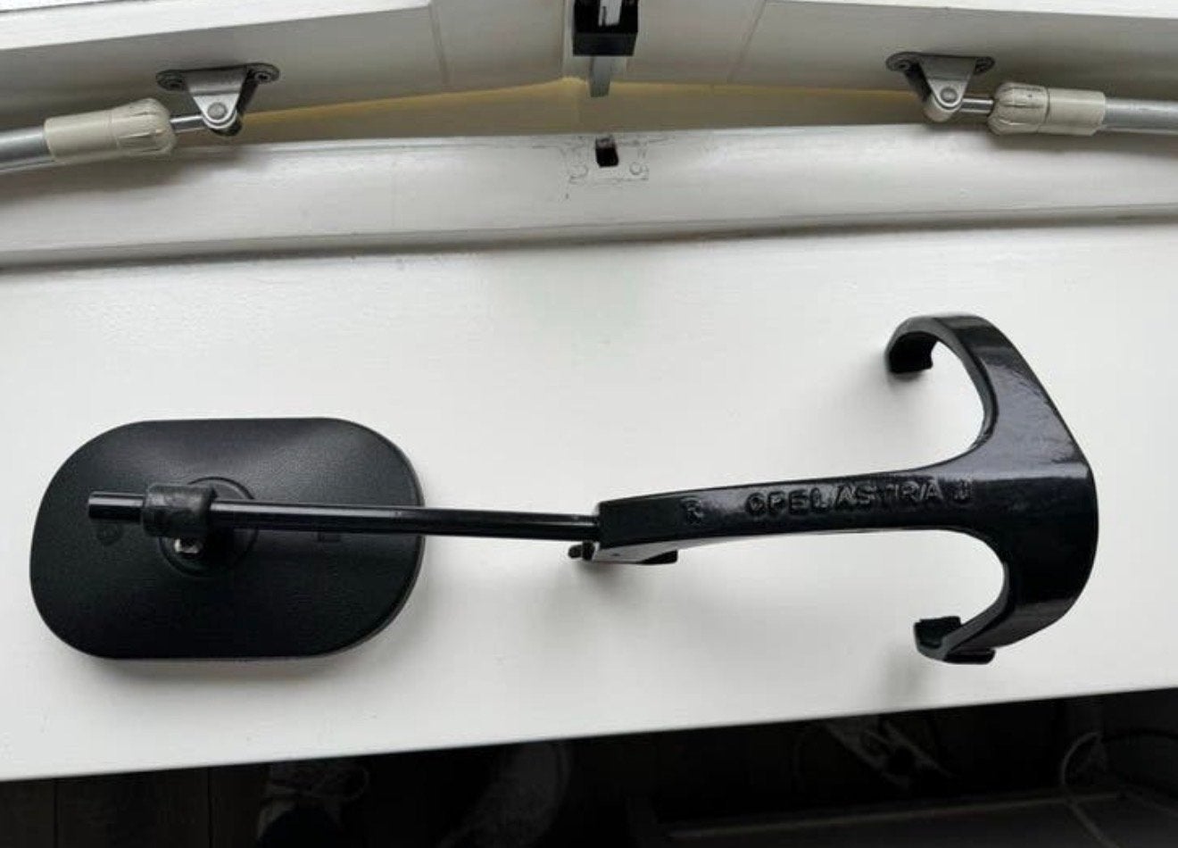 Emuk caravan spiegels voor Opel Astra J met opbergtas, Ophalen, Gebruikt