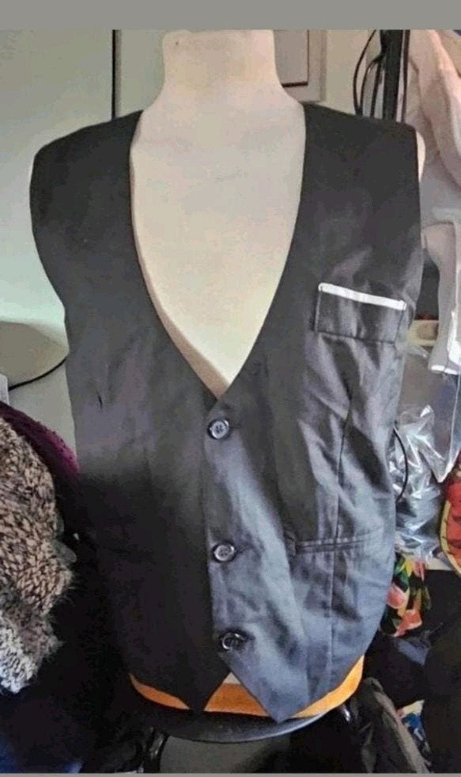Nieuw zwart gilet, Kleding | Heren, Ophalen of Verzenden, Nieuw, Maat 48/50 (M), Zwart
