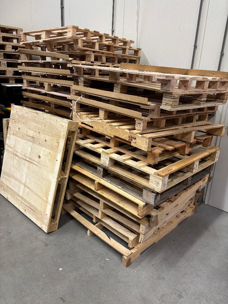 hout, Ophalen, Gebruikt, 50 mm of meer, Pallet