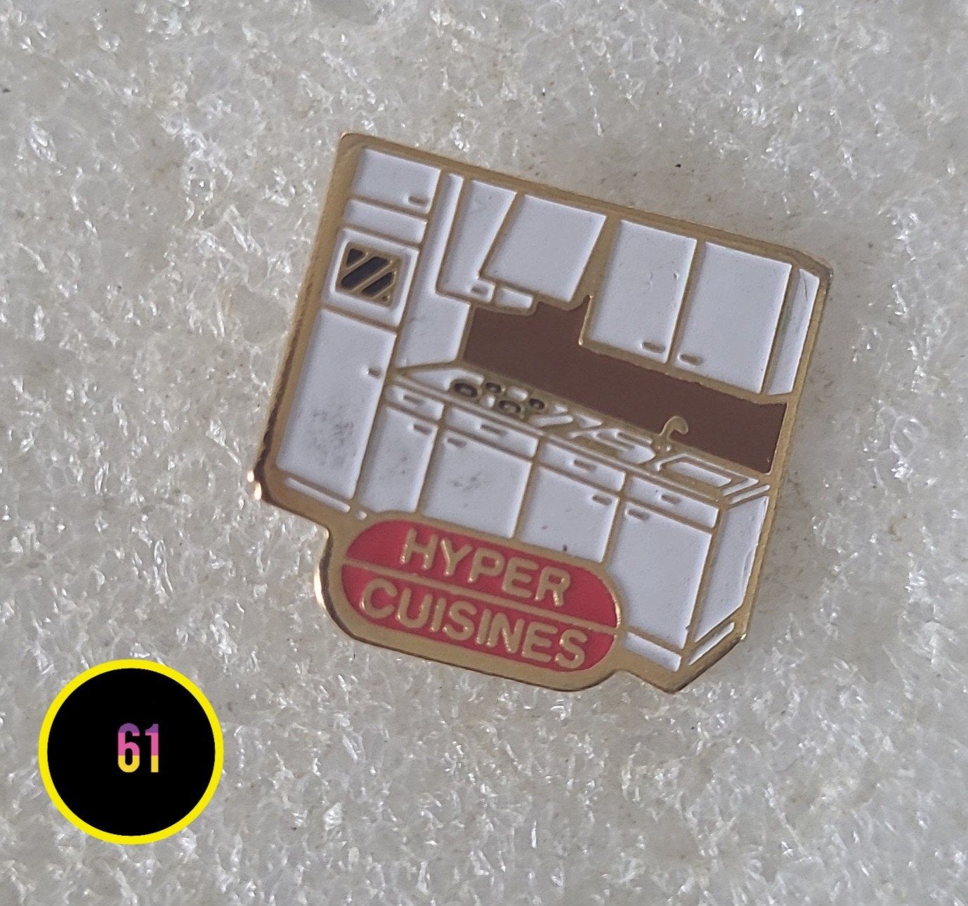 Vintage Hyper Cuisines Keukenblok Pin, Huis en Inrichting, Gebruikt, Overige materialen, Verzenden, Wit
