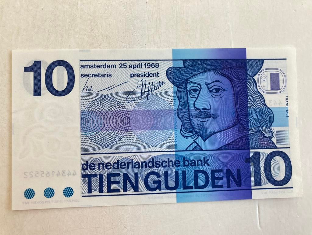 10 Gulden bankbiljet uit het jaar 1968., Ophalen of Verzenden, 10 gulden, Los biljet