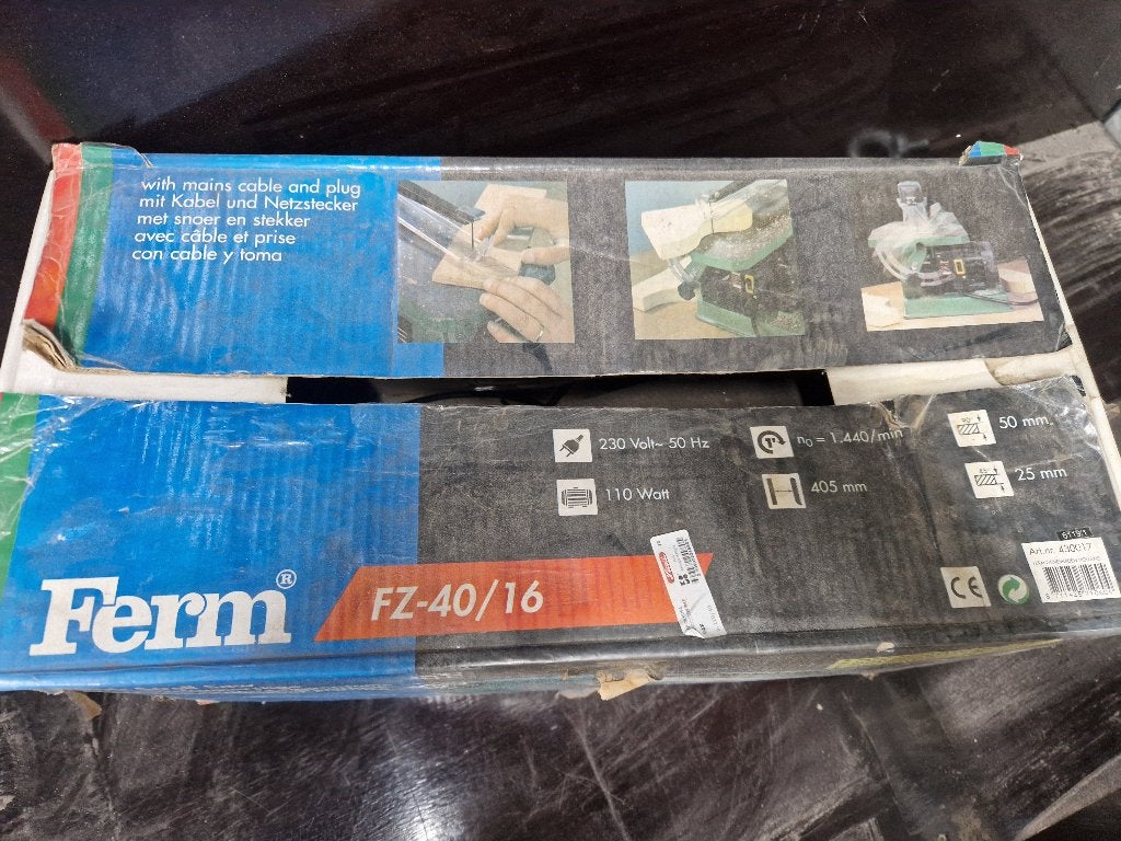 Ferm FZ-40/16 Elektrische Figuurzaagmachine, Ophalen of Verzenden, Gebruikt, Zaag, Ferm