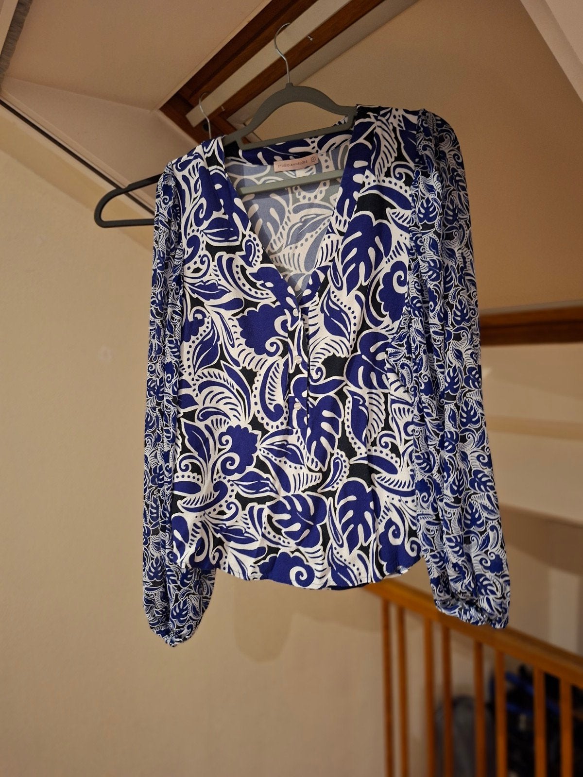 Studio Anneloes blouse met print maat 38, Kleding | Dames, Blouses en Tunieken, Maat 38/40 (M), Studio Anneloes, Zo goed als nieuw