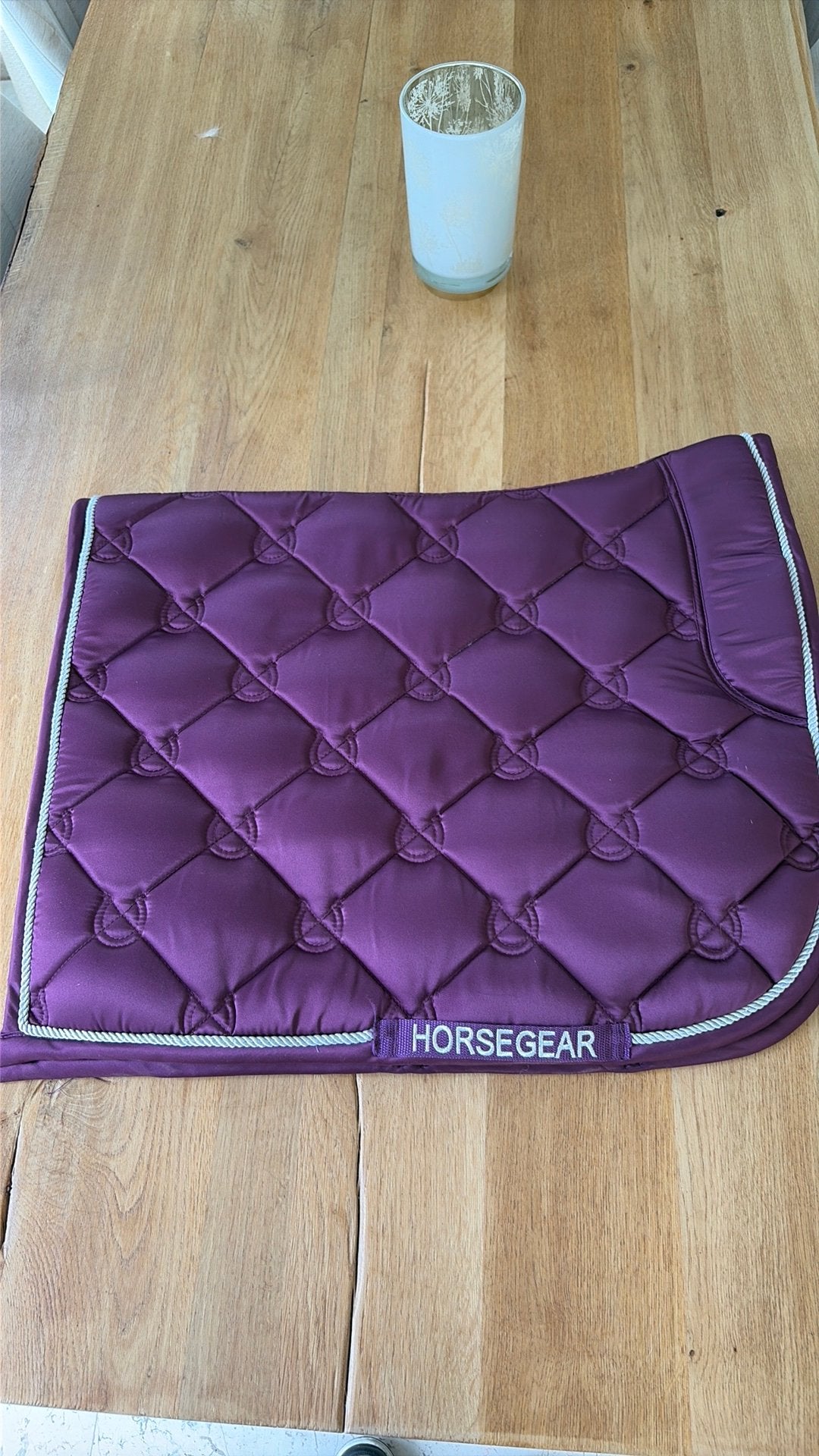 Paars/ bordeaux Full Dressuur dekje merk Horsegear, Full (L), Horsegear, Dressuurdekje, Nieuw