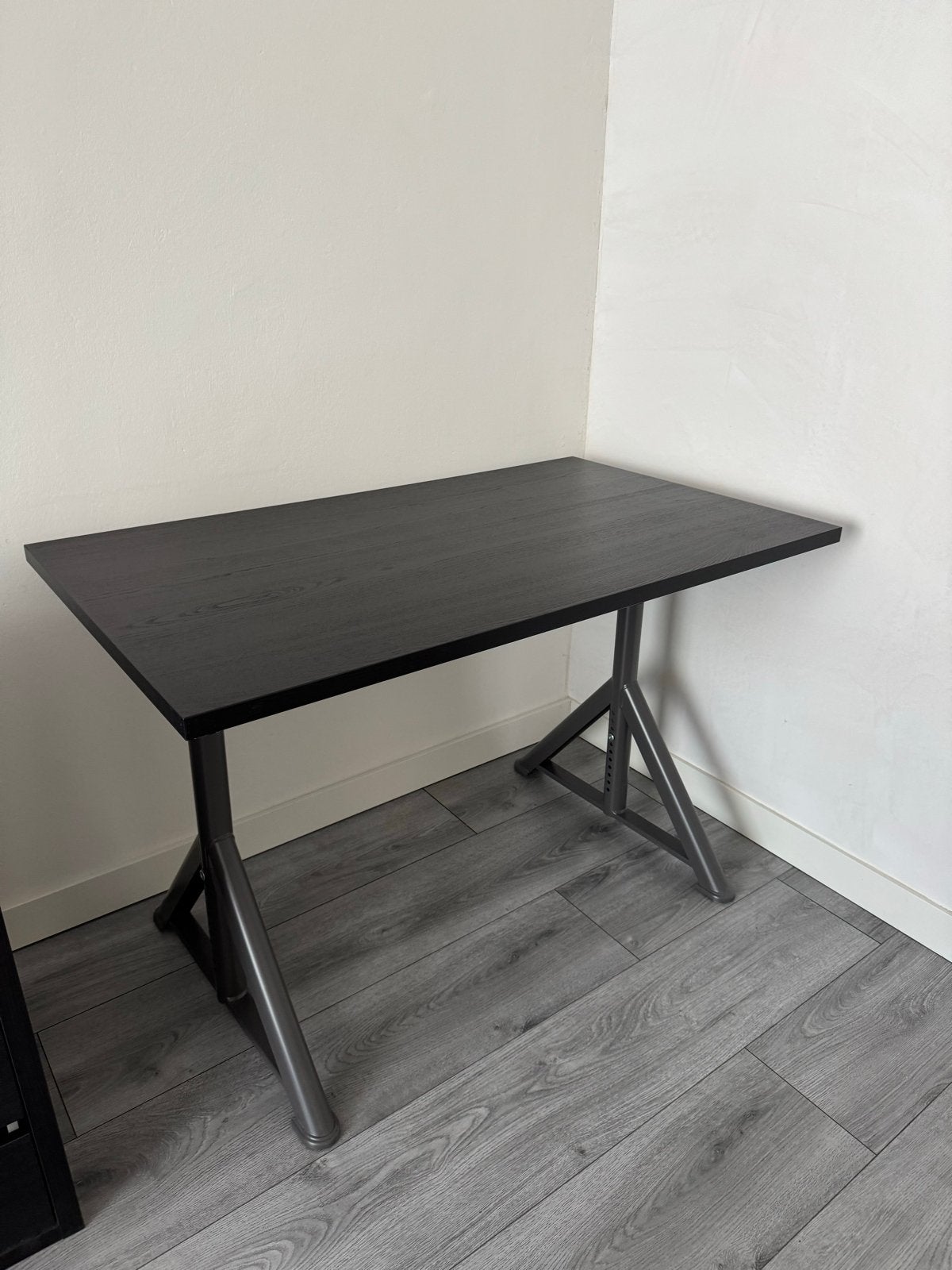 Ikea Idasen bureau 120x70 cm - Mooi en stevig, Ophalen, Zwart, Gebruikt, 120 cm