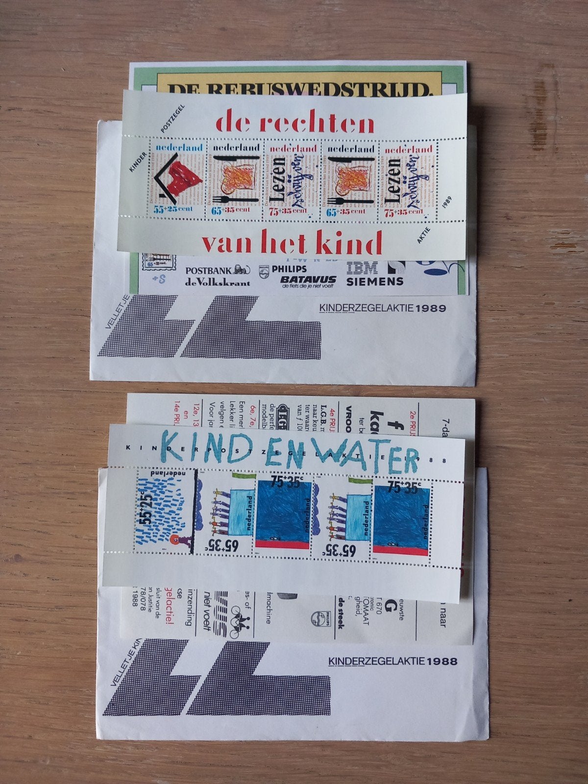 Heb 35 postfris kinderpostzegels, elk apart in enveloppe, Ophalen of Verzenden, Nederland