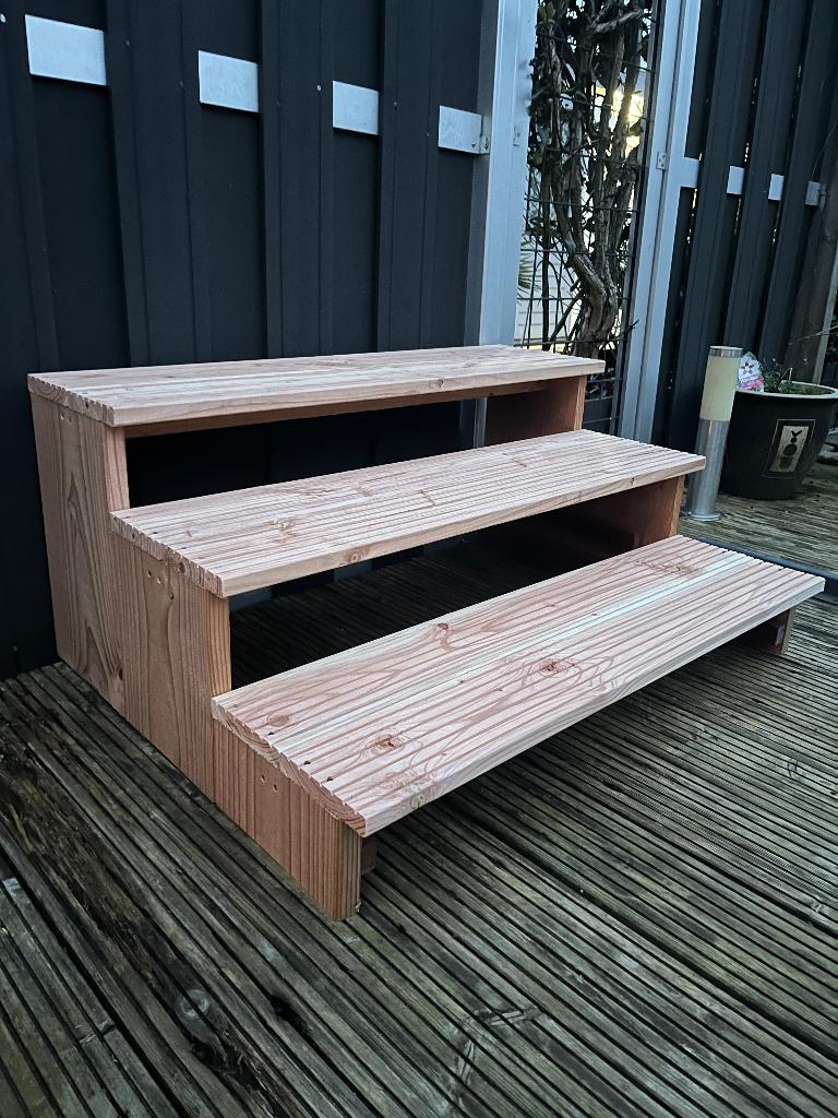 Houten terras trap / opstap –, Ophalen, Nieuw, 20 m² of meer
