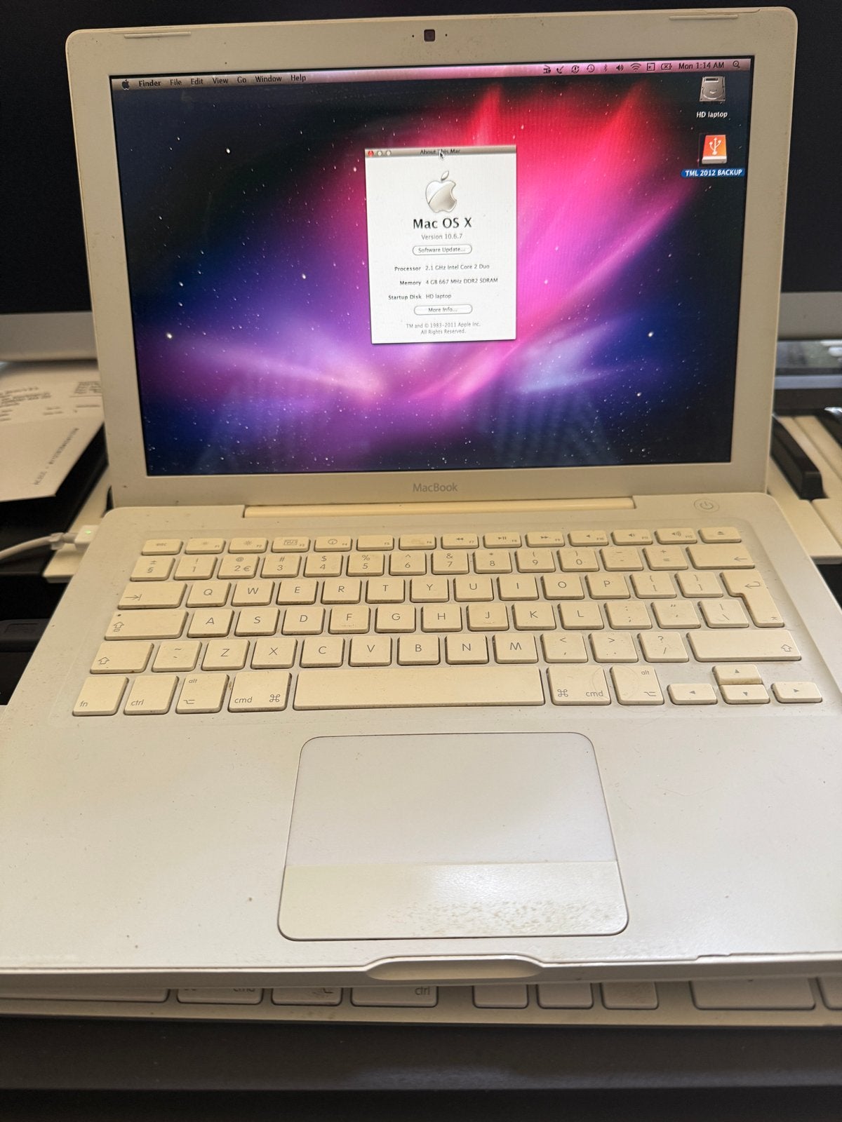 Apple MacBook 13 inch (2008) - Intel Core 2 Duo, Computers en Software, Apple Macbooks, 2 tot 3 Ghz, Qwerty, 13 inch, Ophalen of Verzenden