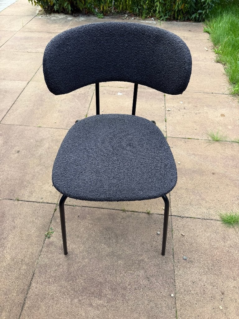 Eetkamerstoel (3 stuks) antraciet, Huis en Inrichting, Ophalen, Gebruikt, Overige kleuren, Drie