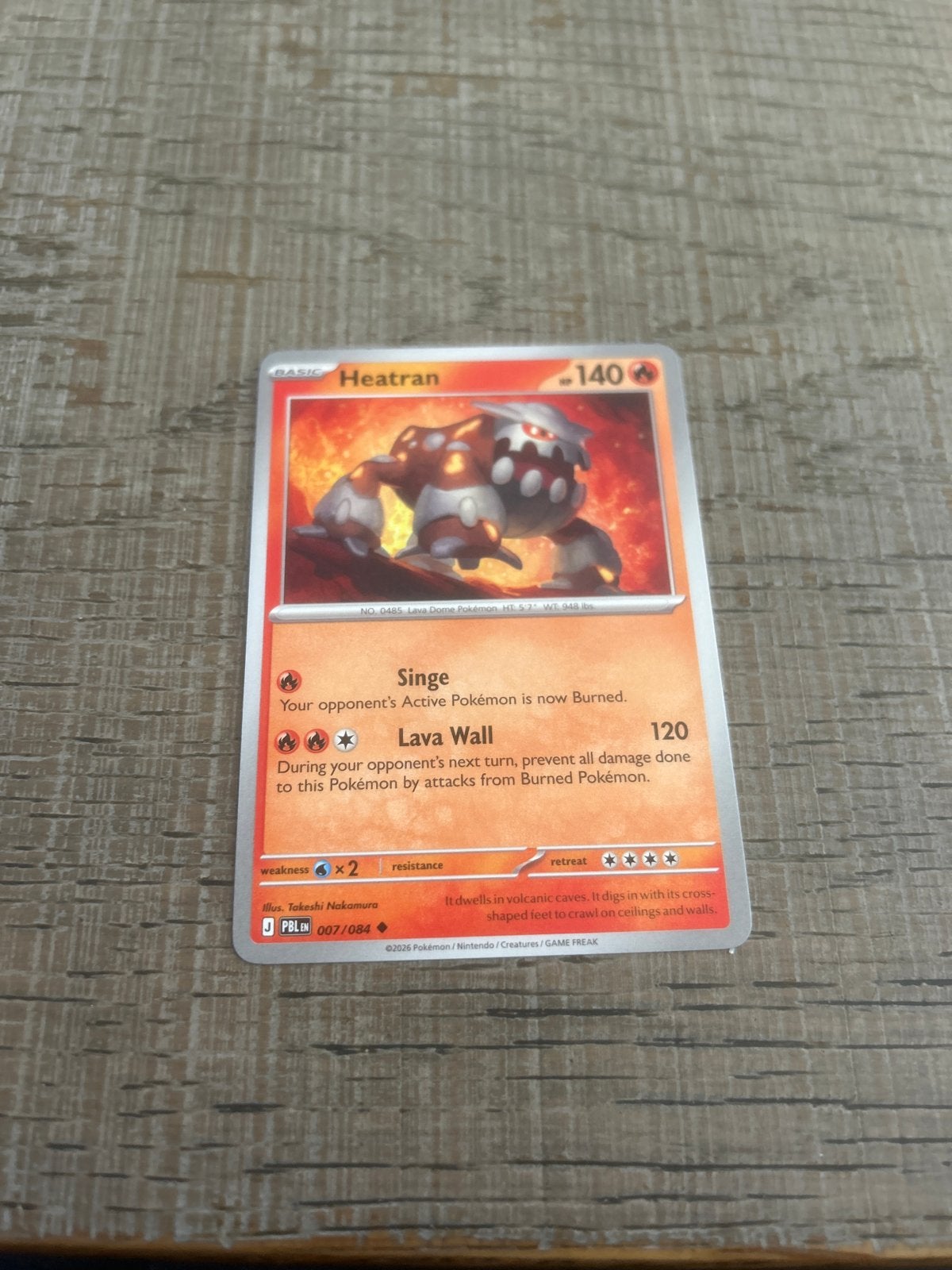 Pokémon Kaart Heatran 007/084, Ophalen of Verzenden, Zo goed als nieuw, Losse kaart