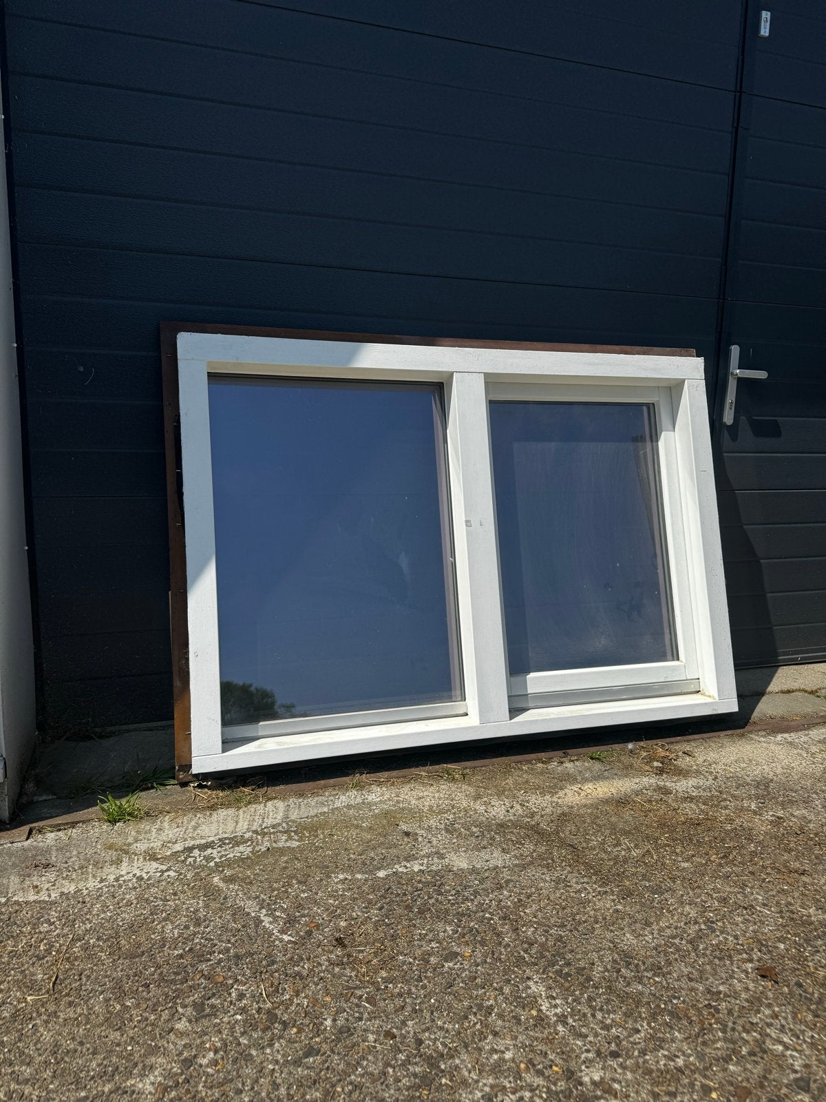 Draaikiepraam met dubbel glas, Ophalen, Gevelraam of Ruit, Gebruikt, 80 tot 120 cm
