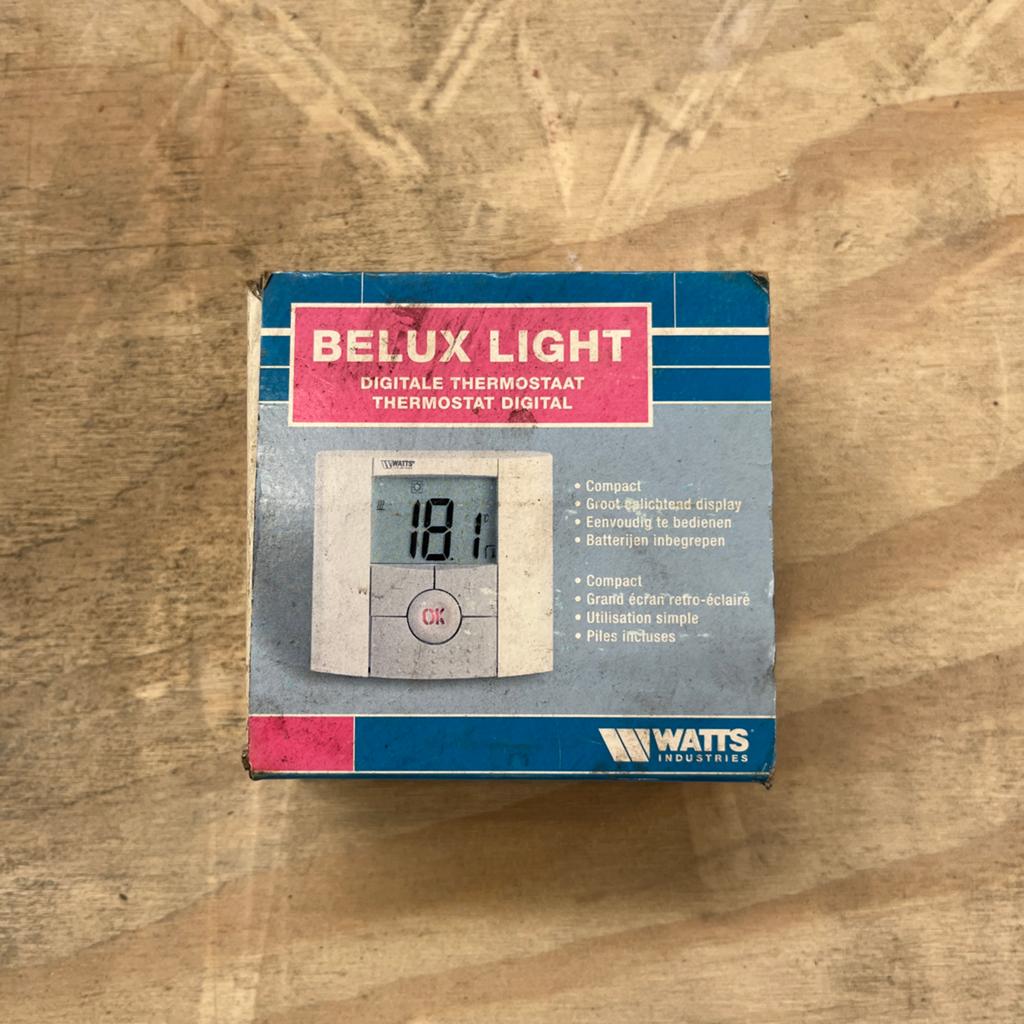 Watts Belux Light Digitale Thermostaat - Nieuw in doos, Ophalen, Nieuw