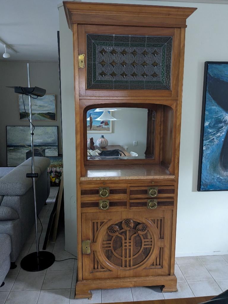 Prachtige Art Deco/Nouveau kast, Ophalen