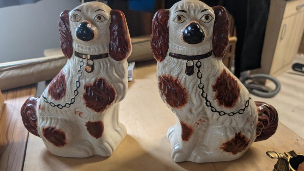 Vintage Hoerenhondjes - Staffordshire Spaniels, Ophalen of Verzenden
