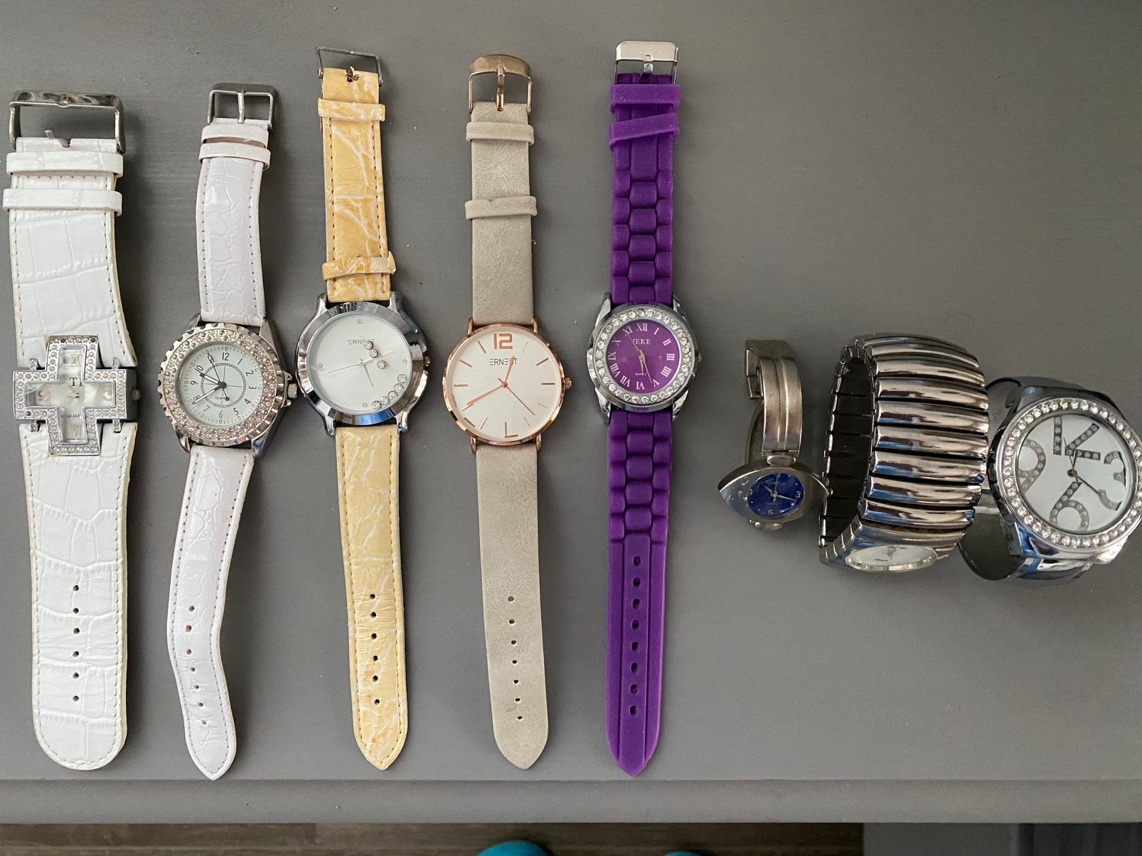 9 dames horloges, Sieraden, Tassen en Uiterlijk, Horloges | Dames, Ophalen of Verzenden, Gebruikt, Polshorloge, Overige merken