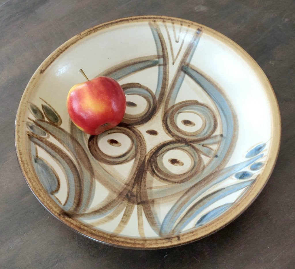 Vintage schaal ø30cm, Deens Søholm keramiek, jaren 60 - 70, Antiek en Kunst, Antiek | Keramiek en Aardewerk, Ophalen of Verzenden