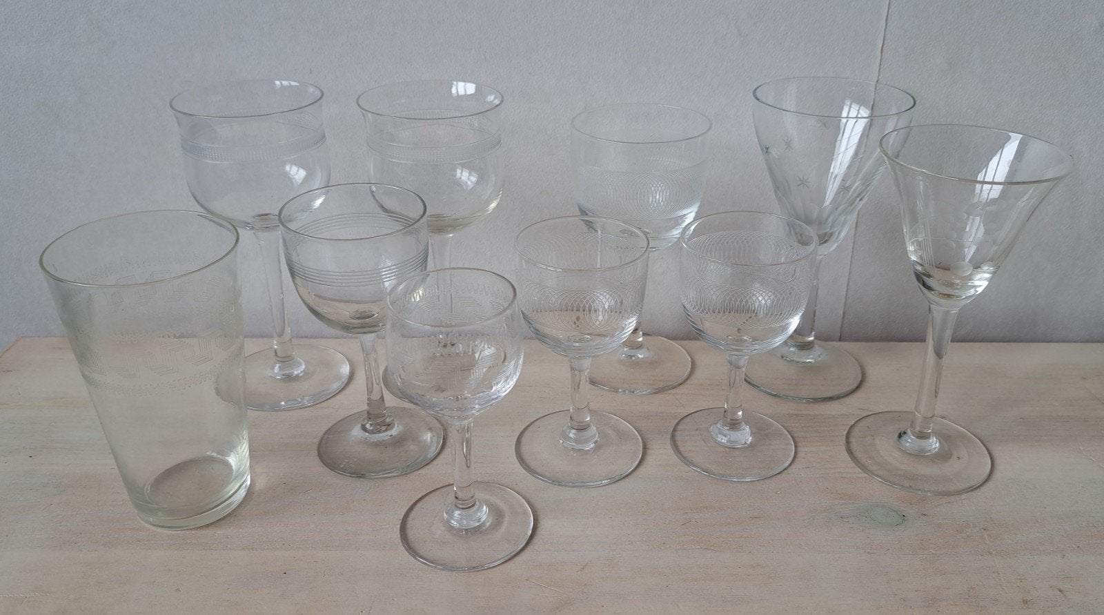 10 x Gemengde partij vintage glaasjes, Verzamelen, Ophalen of Verzenden, Zo goed als nieuw, Borrel- of Shotglas