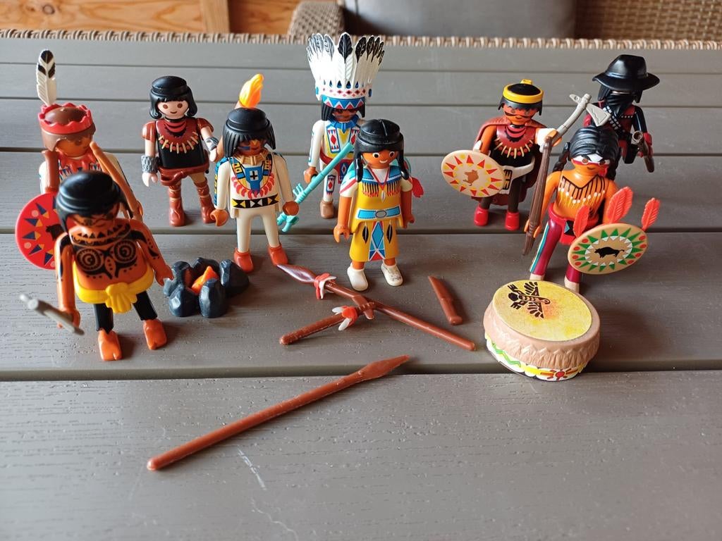 Playmobil Indianen bewapend T.e.a.b., Ophalen of Verzenden