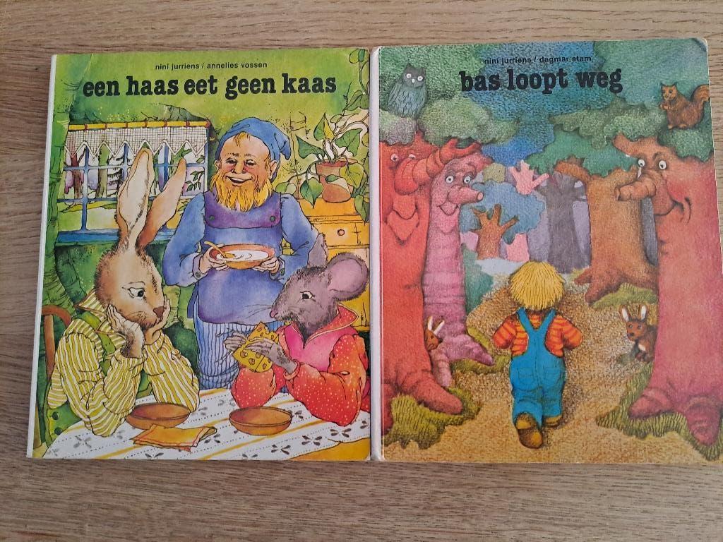 STEPBOEKJES 2 X. EEN HAAS EET GEEN KAAS/BAS LOOPT WEG, Gelezen, 5 of 6 jaar, Fictie algemeen, Nini Jurriens
