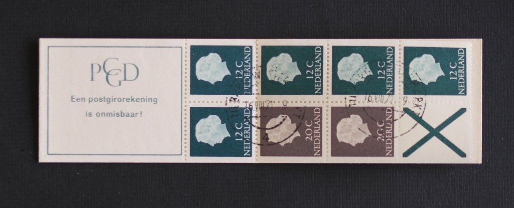 NVPH PB 7a Postzegelboekje gestempeld, Verzenden, Na 1940, Gestempeld