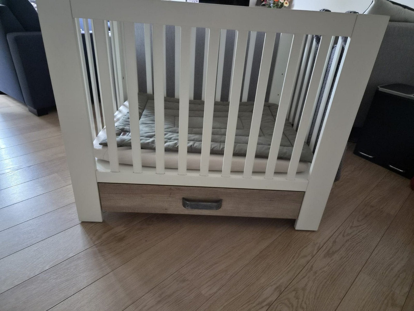 Kidsmill Box Long Island Wit met lade + accessoires, Ophalen, Zo goed als nieuw, Rechthoekig, Boxkleed