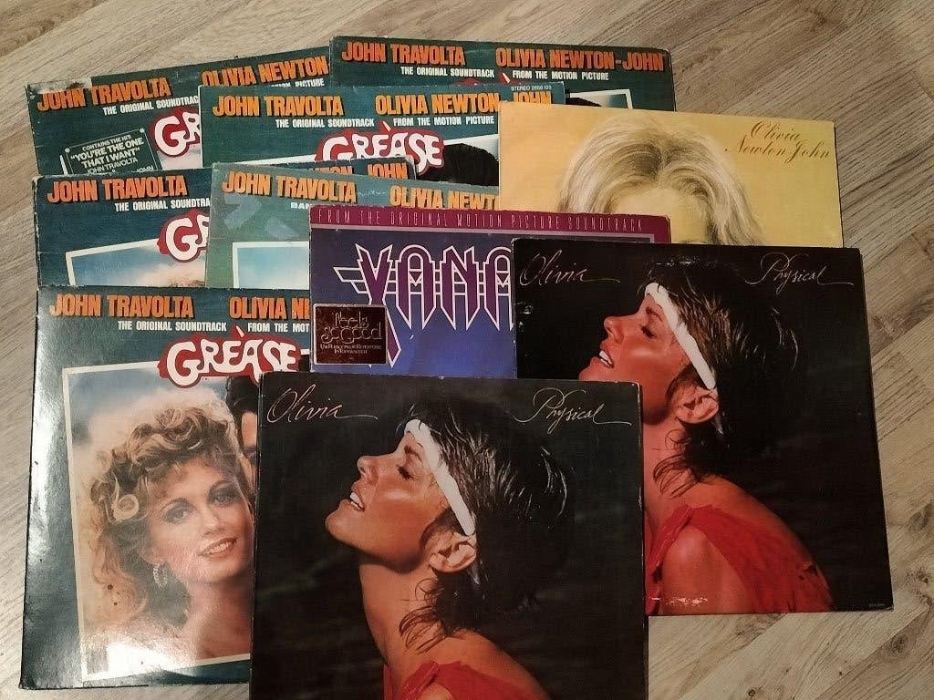 olivia newton john grease john travolta LP LP's, Cd's en Dvd's, Vinyl | Pop, Ophalen of Verzenden, Gebruikt, Overige formaten