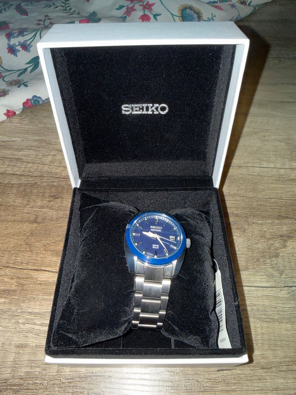 Seiko SSJ003J1 Astron GPS Solar 39mm, Staal, Polshorloge, Nieuw, Ophalen of Verzenden