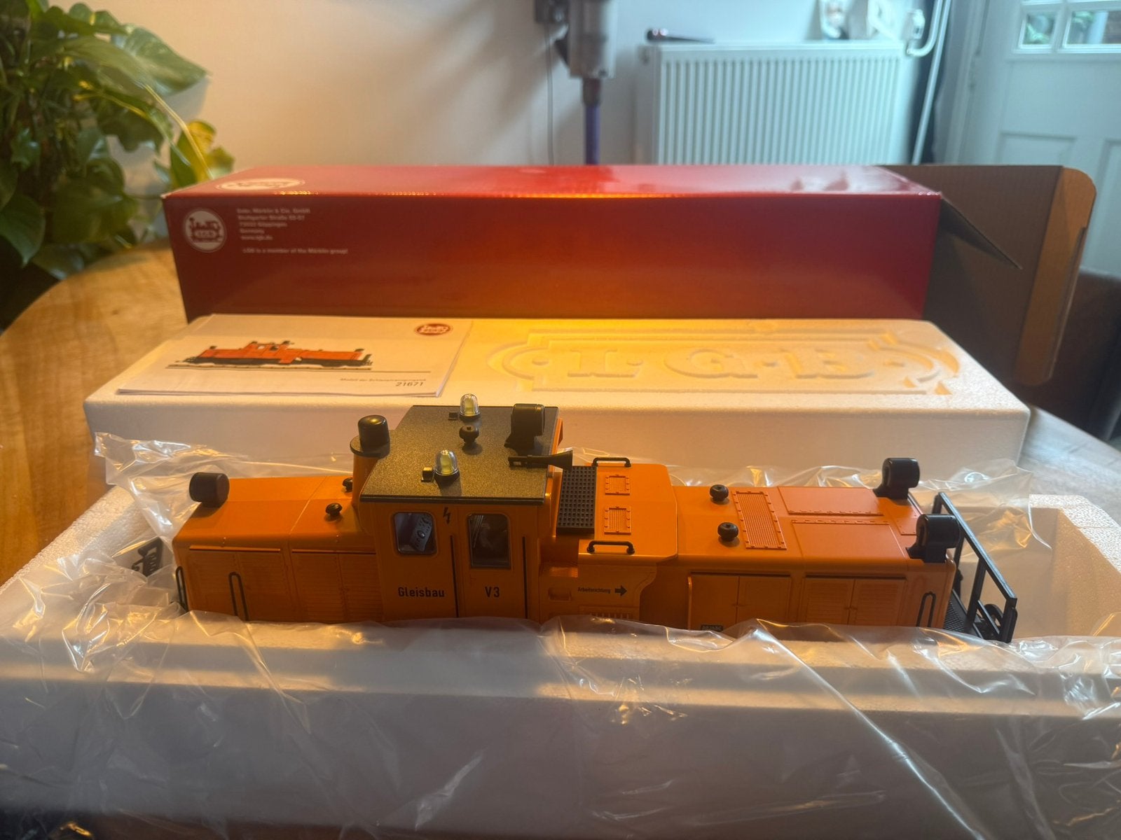 LGB 21671 Digitale reinigingslocomotief mfx/DCC Sound in OVP, Ophalen, Zo goed als nieuw, LGB, Gelijkstroom