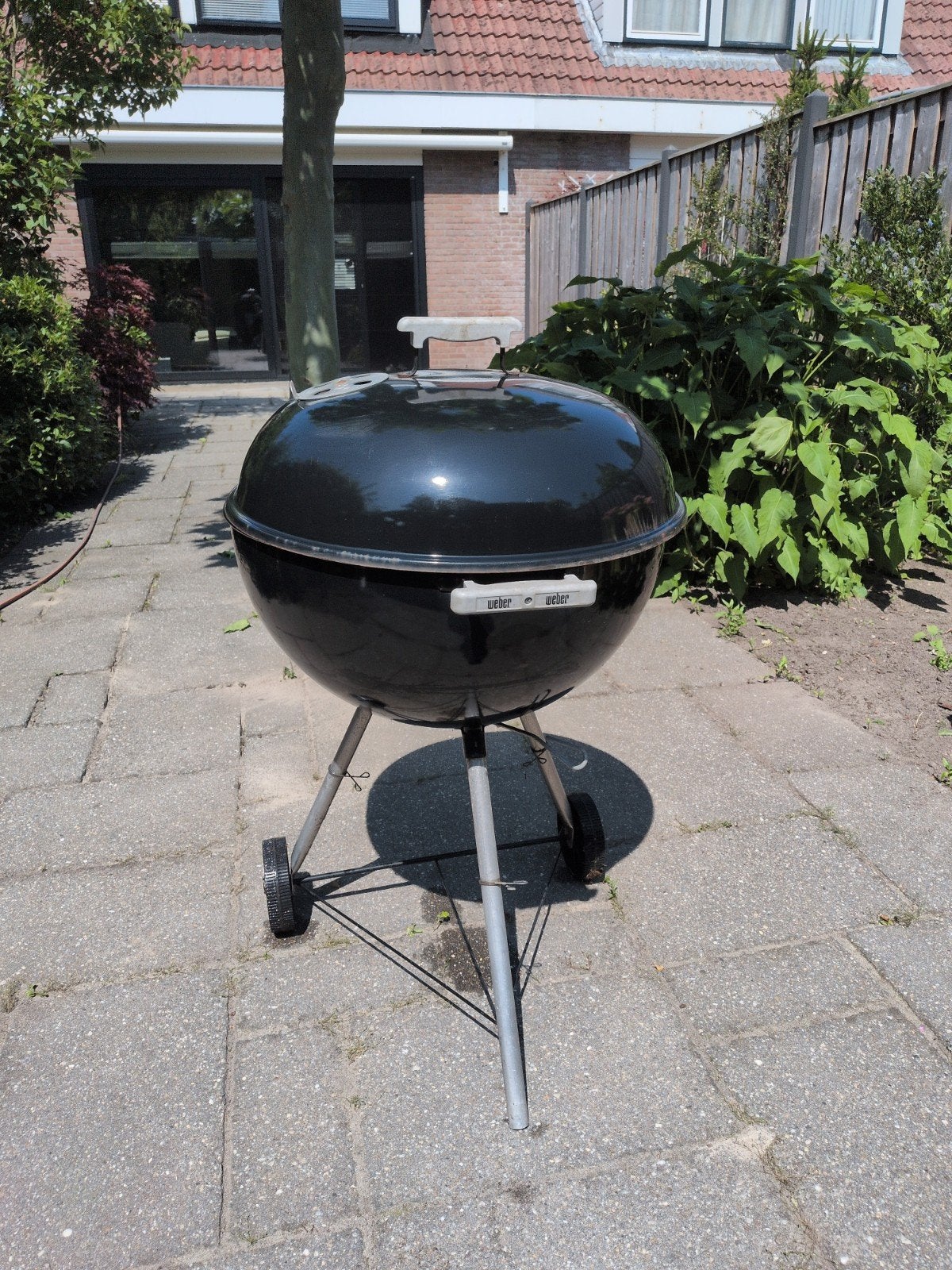 Weber Compact Kettle BBQ 57cm - Zwart, Tuin en Terras, Ophalen, Gebruikt, Weber