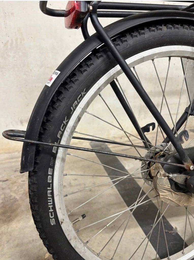 Used bike with basket and luggage carrier, Ophalen, Gebruikt, Handrem