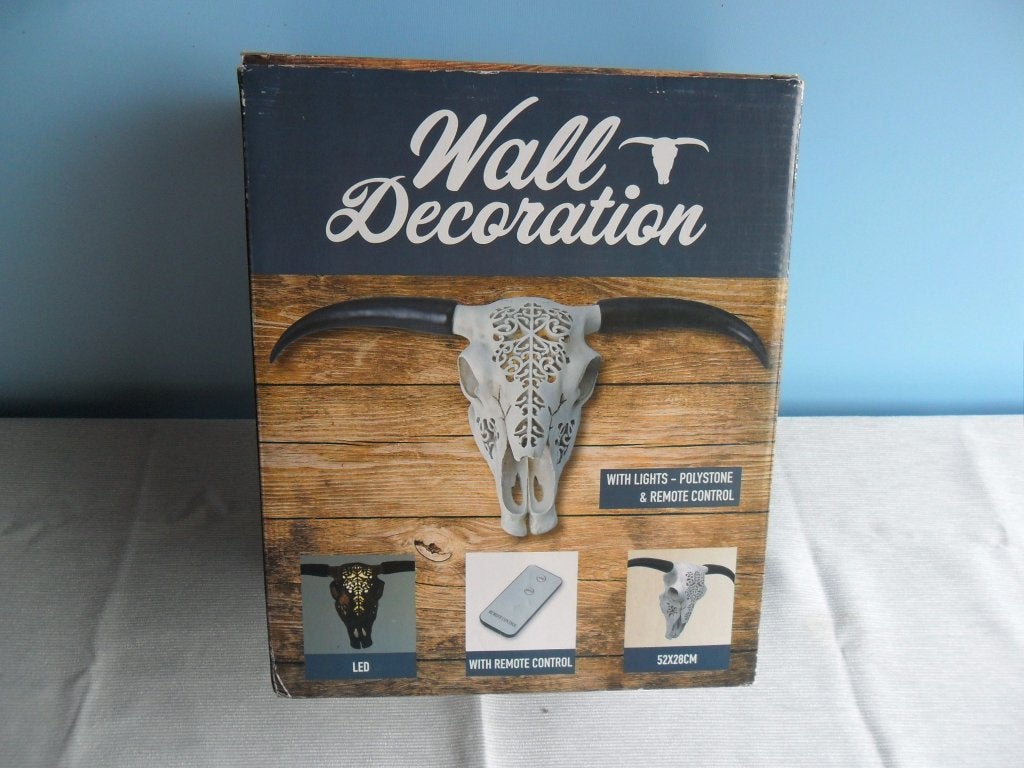 Buffel wanddecoratie LED, Ophalen of Verzenden, Nieuw, Wandsculptuur