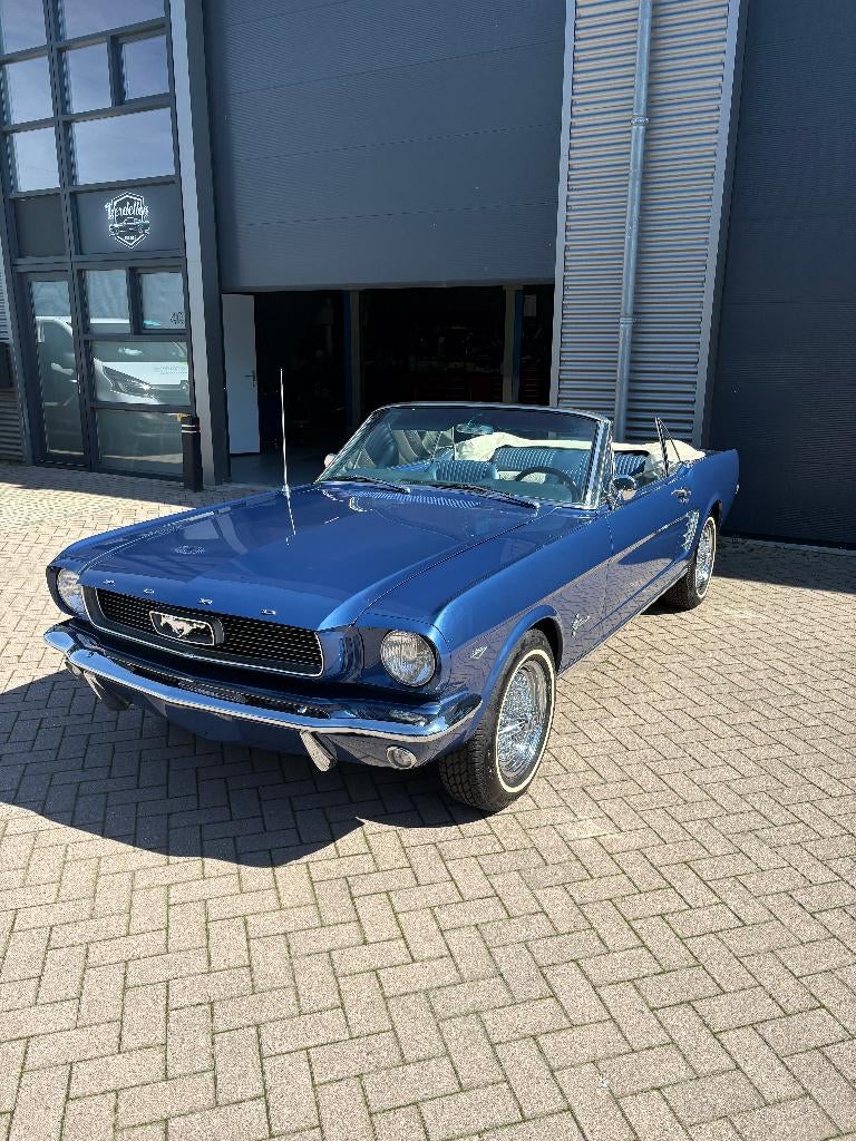 Prachtige Mustang 1966 C-Code V8 blue met pony interieur, Auto's, Ford, Particulier, Mustang, Radio, Benzine, Cabriolet, Automaat