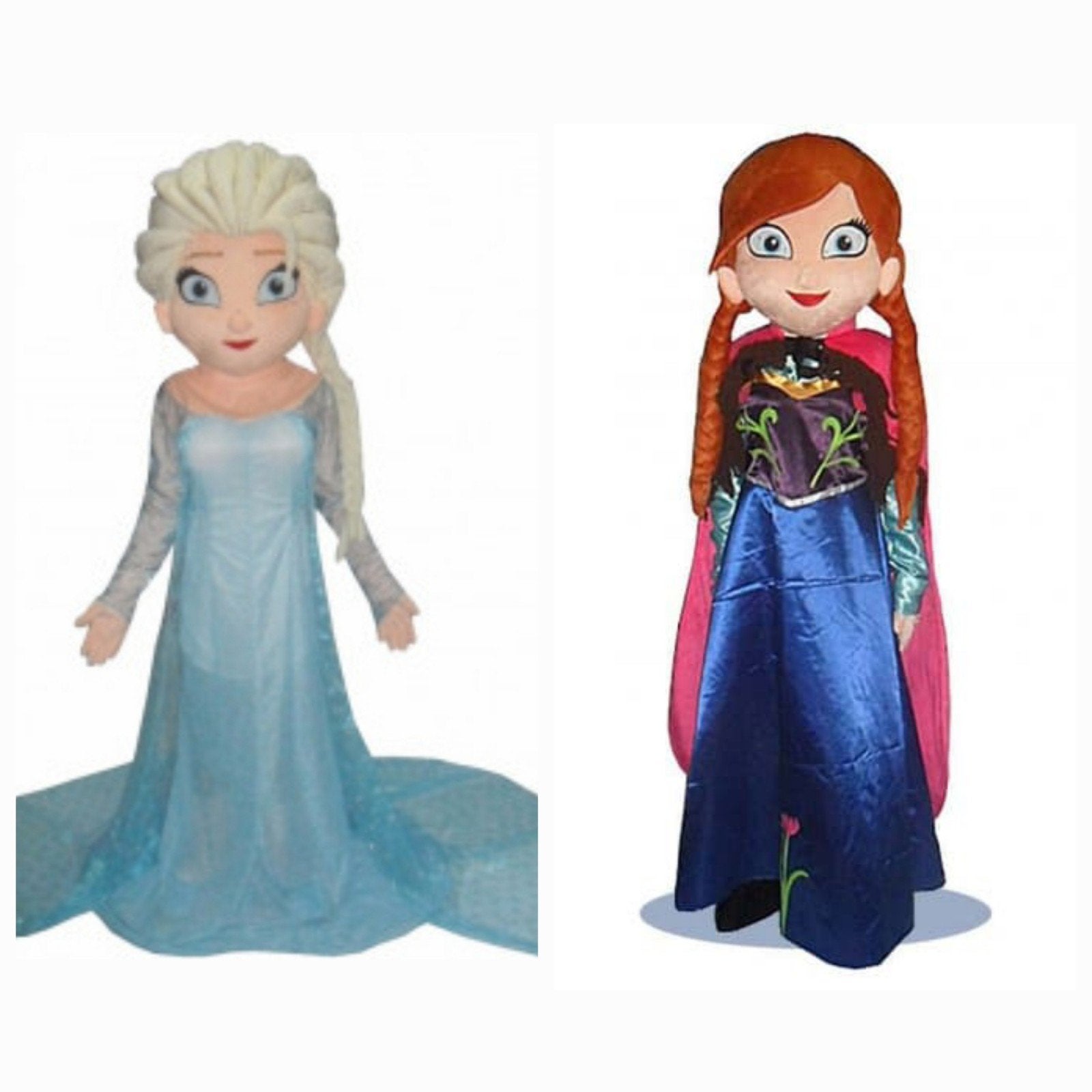 Elsa en Anne (Frozen) mascotte te huur, Ophalen, Zo goed als nieuw, Verjaardag