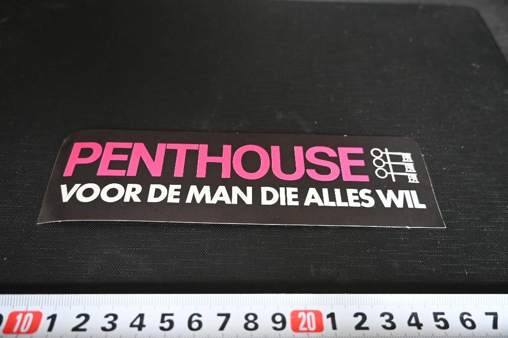 sticker PENTHOUSE voor de man die alles wil, Verzamelen, Ophalen, Zo goed als nieuw