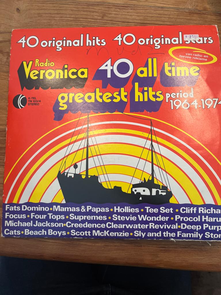 Radio Veronica: 40 All Time Greatest Hits (1964-1974) LP, Cd's en Dvd's, Vinyl | Verzamelalbums, Ophalen of Verzenden, Zo goed als nieuw