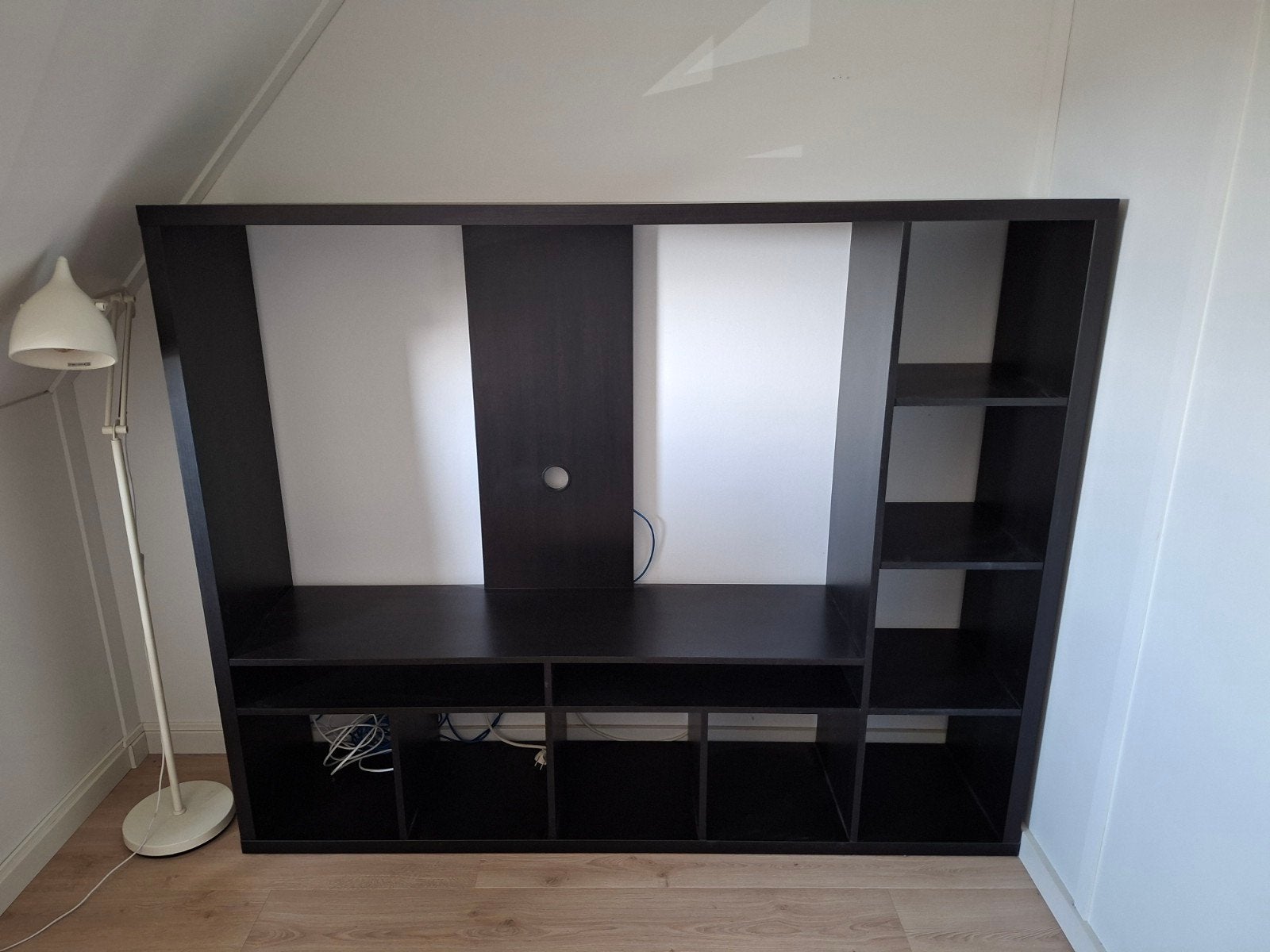 IKEA Expedit / Kallax TV-meubel/Kast - Zwart, Ophalen, Modern, Functioneel, IKEA Expedit / Kallax, 150 tot 200 cm, Zo goed als nieuw