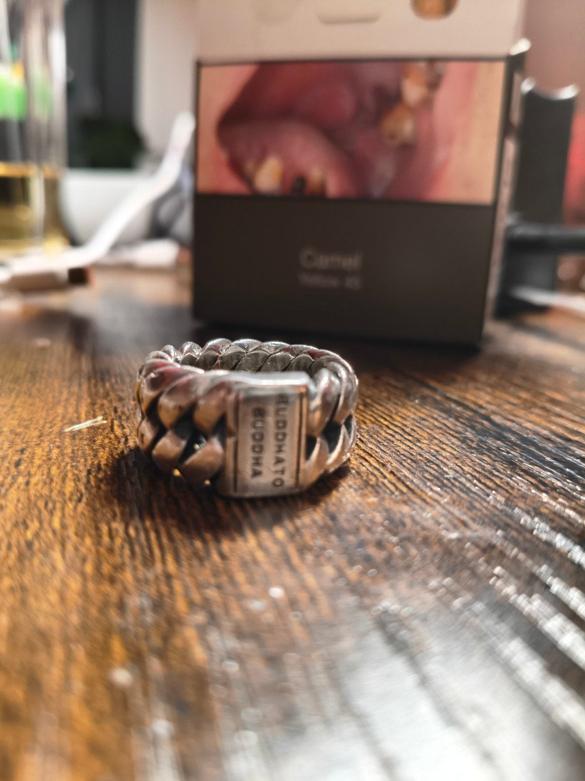 Zilveren Buddha to Buddha ring, maat 19, Sieraden, Tassen en Uiterlijk, Ophalen of Verzenden