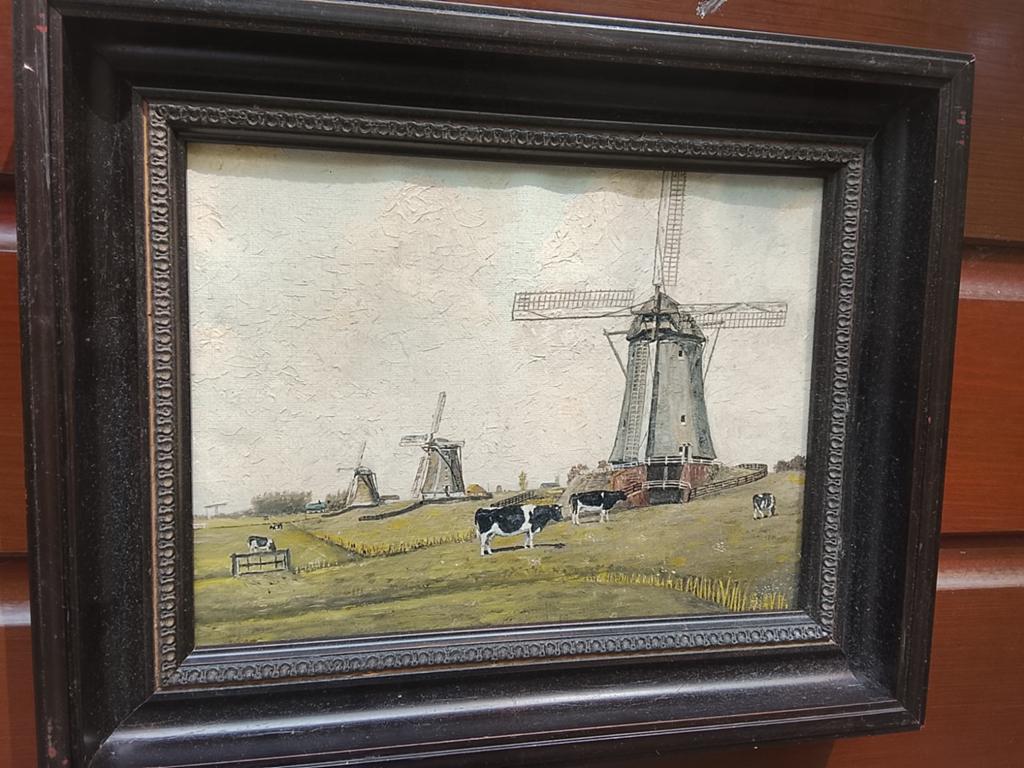 Koeien schilderij oud, Ophalen of Verzenden