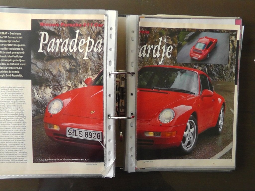 Porsche 911 Carrera 2 Cabrio / Coupe 993 ? 16 autotest lezen, Ophalen, Gelezen, Porsche