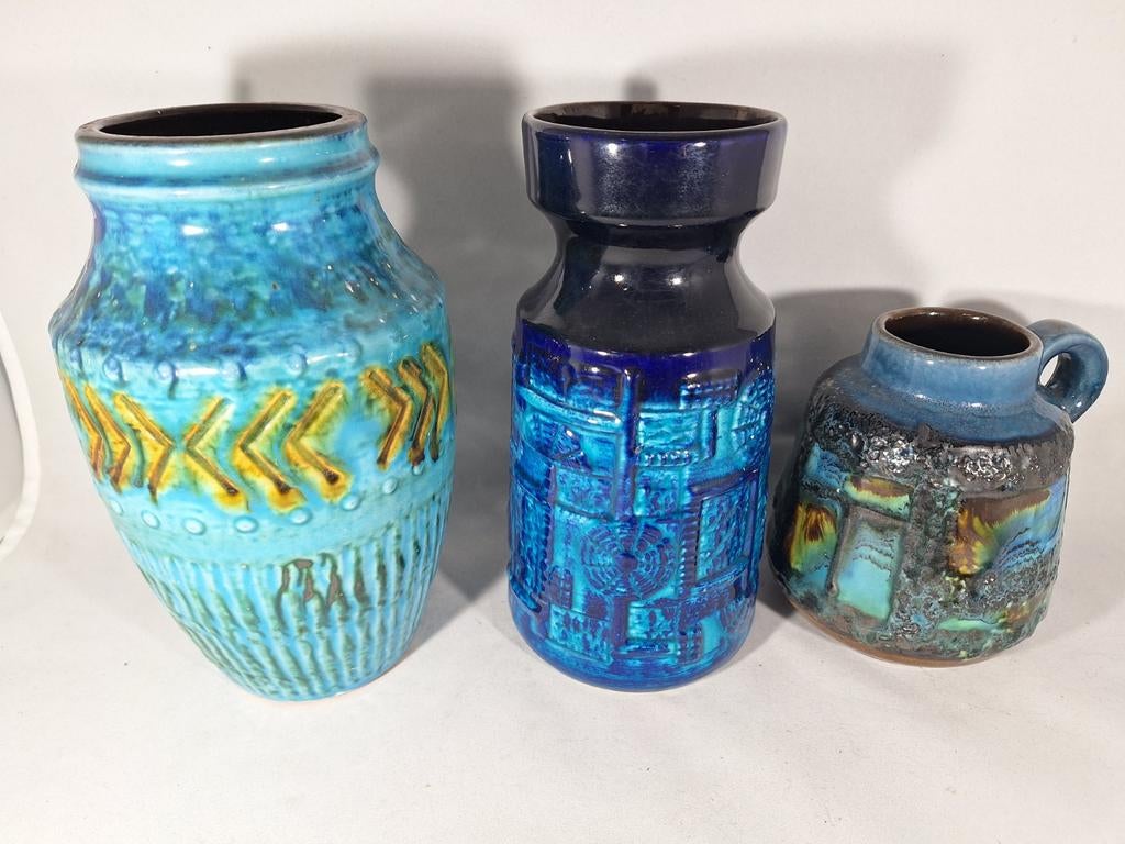 Set vazen west germany, Antiek en Kunst, Antiek | Keramiek en Aardewerk, Ophalen