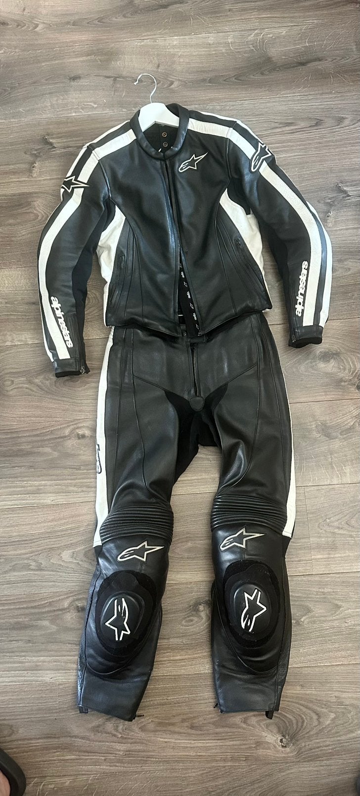 Alpinestars stella dames leren 2 delig motorpak, zgan, Ophalen, Tweedehands, Dames, Combipak