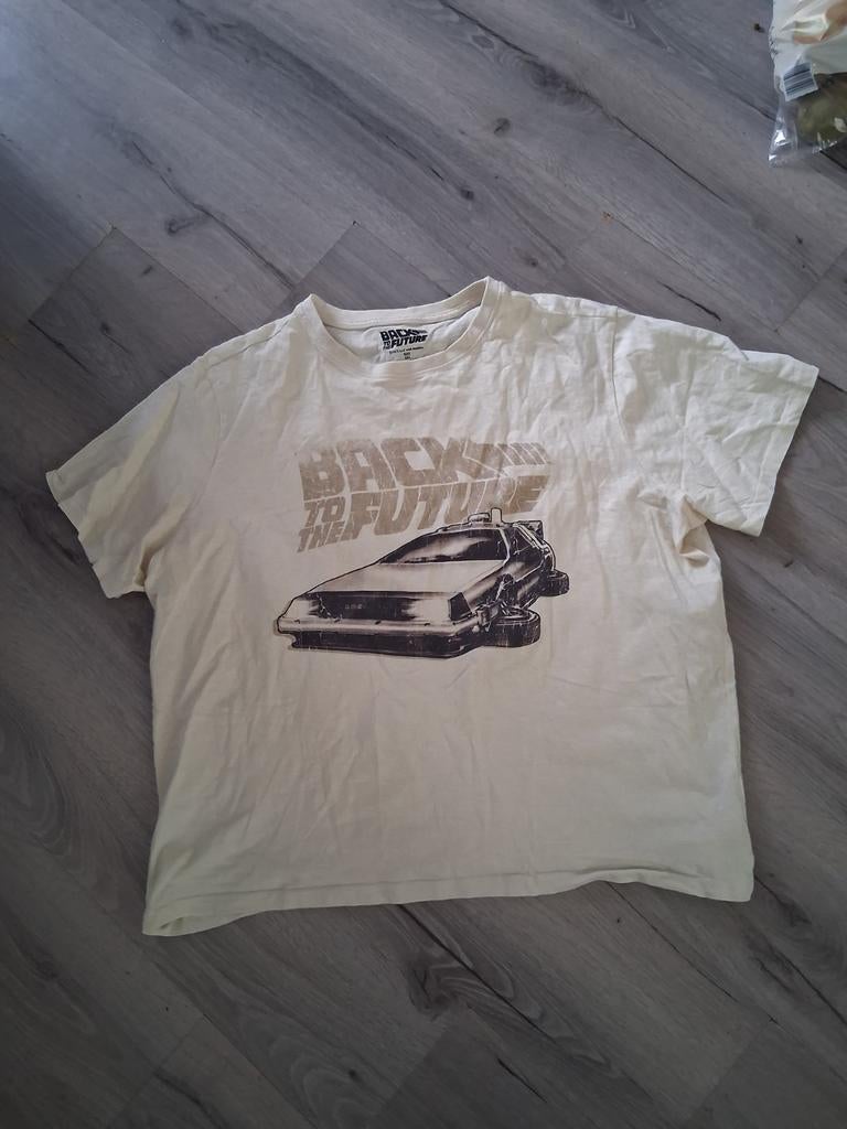 Shirt met auto van back to the future maat 3xl, Onbekend, Beige, Overige maten, Ophalen of Verzenden