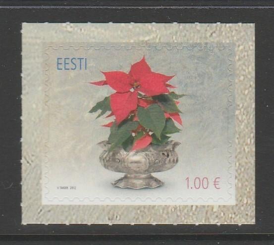 Estland - kerst 2012, plant kerstster - pf, Verzenden, Overige landen, Postfris
