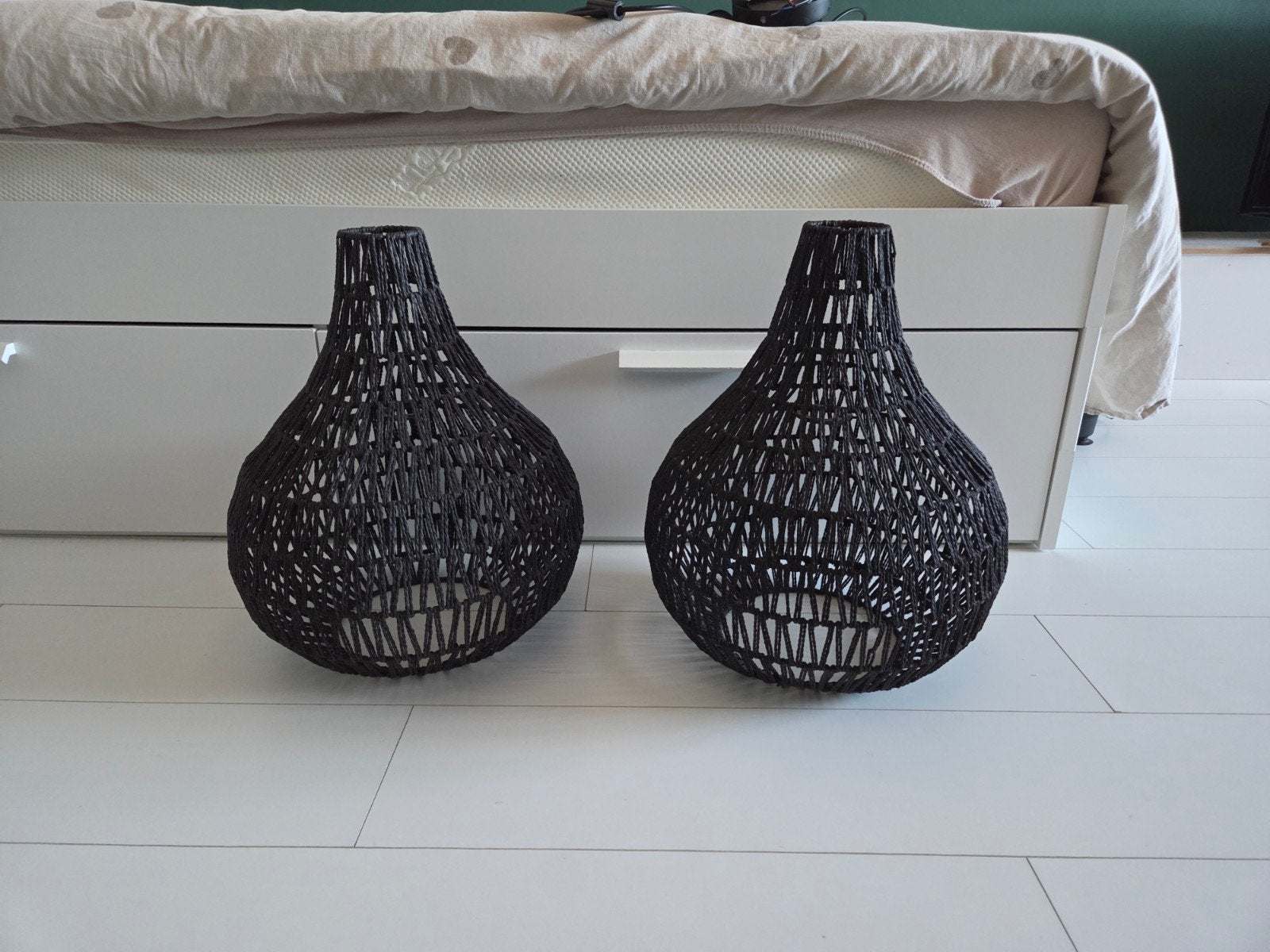Lampenkap van hanglamp Rana 2x, Ophalen, Rond