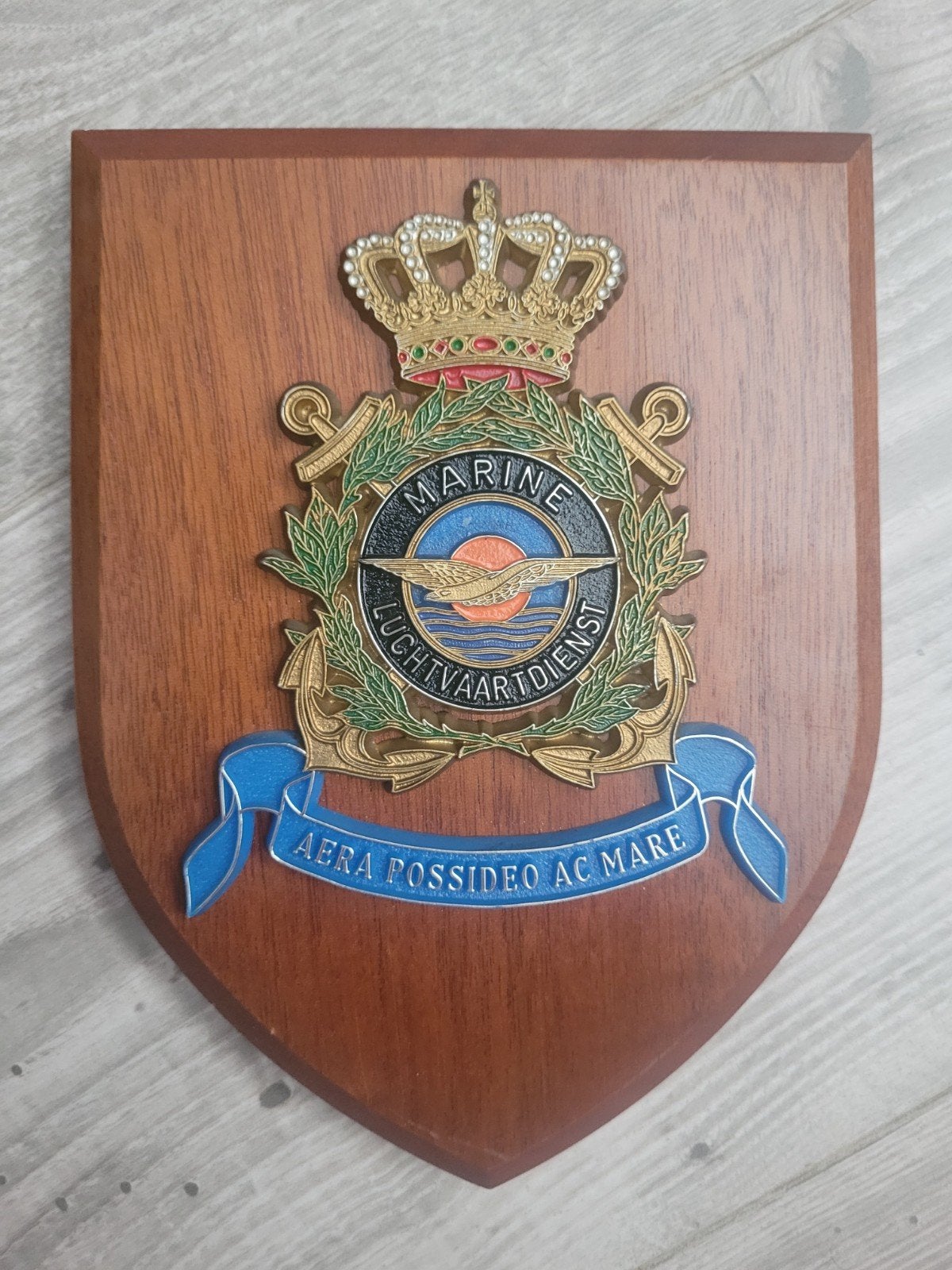 Wapenschild Marine Luchtvaartdienst, Ophalen of Verzenden, Marine, Nederland, Overige typen