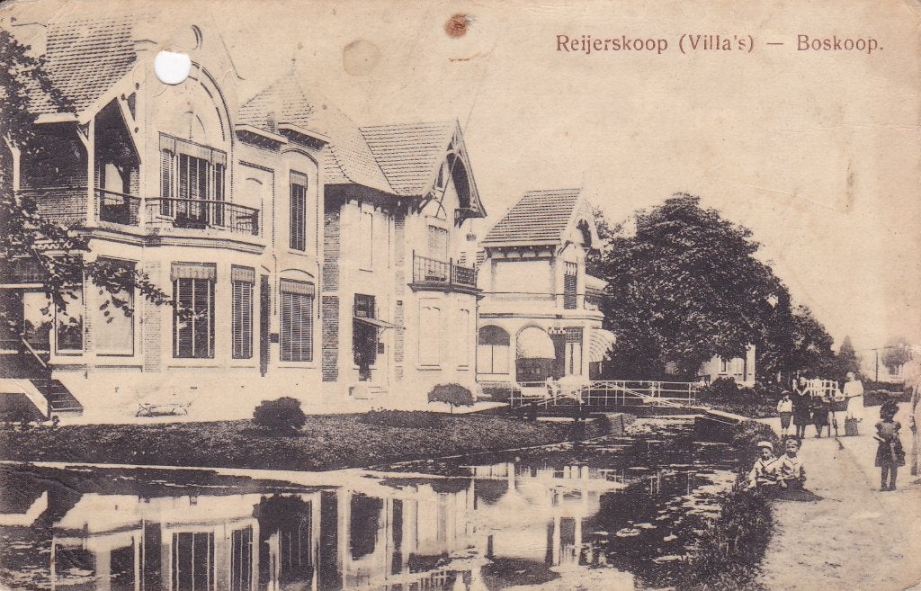 Boskoop. Ansichtkaart Reijerskoop (Villa's) - Boskoop (1923), Ophalen of Verzenden, 1920 tot 1940, Gelopen, Zuid-Holland