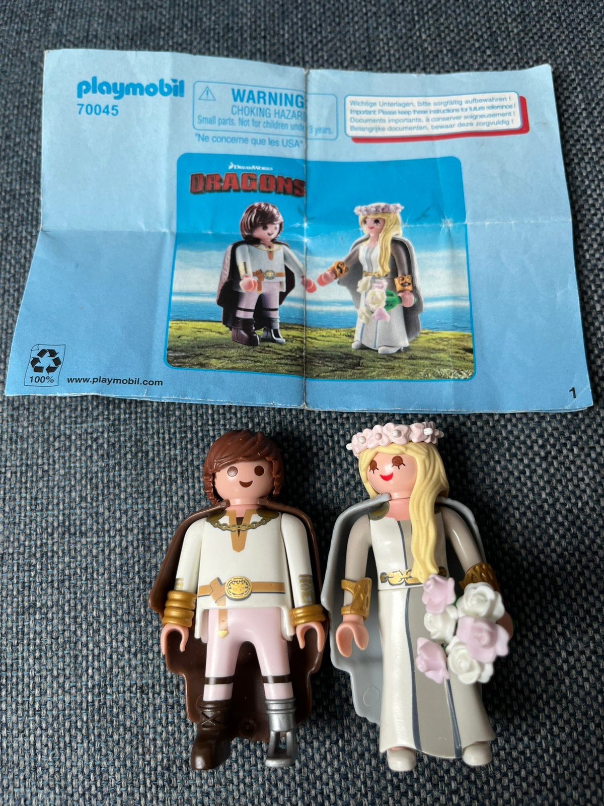 Playmobil Astrid en Hikkie (70045) hoe tem je een draak, Ophalen of Verzenden, Zo goed als nieuw