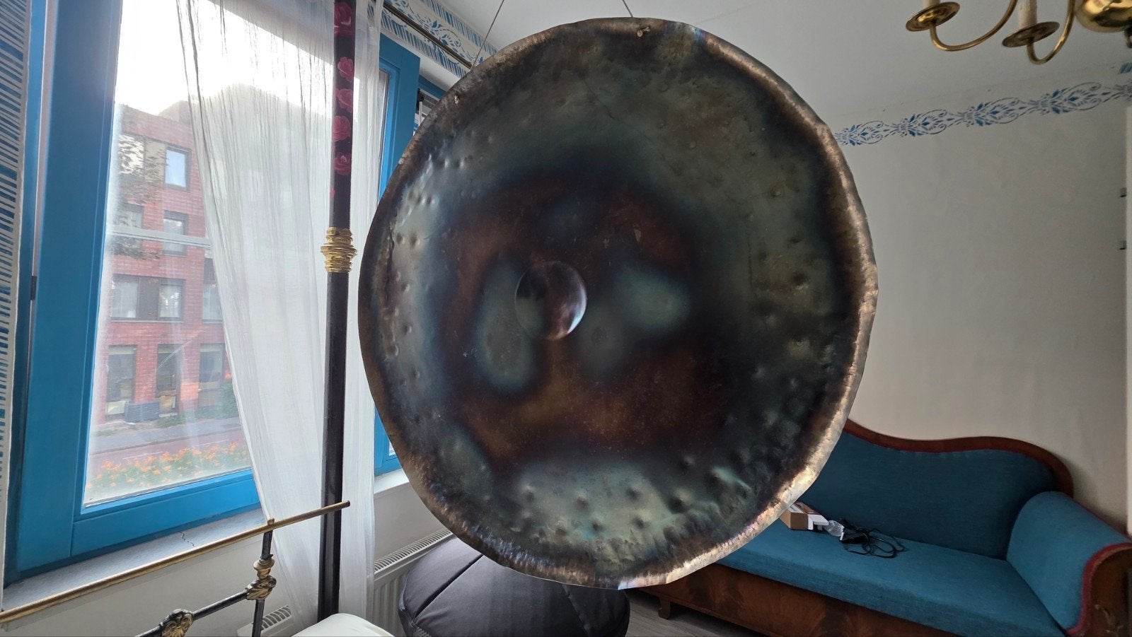 Handgemaakte Gong Soundhealing 100cm met Klopper, Ophalen of Verzenden
