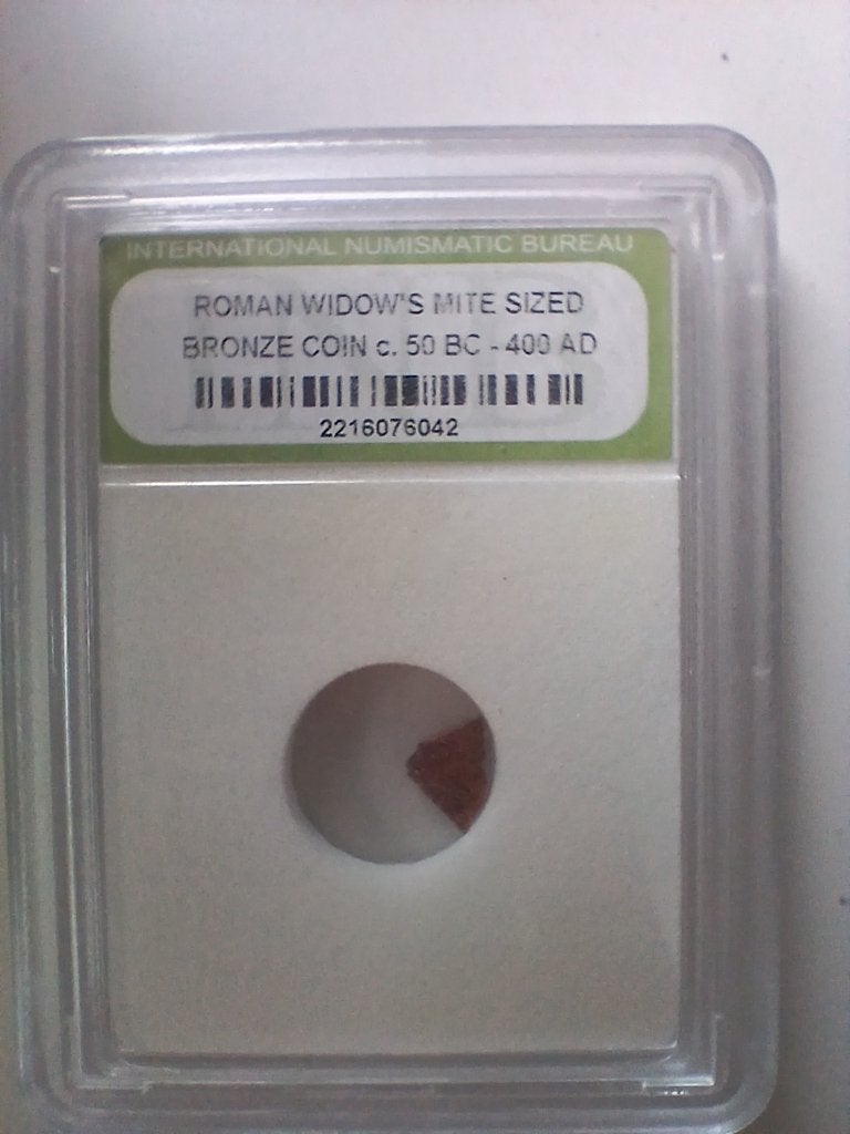 Roman widow's mite sized bronze coin c. 50 BC - 400 AD, Ophalen of Verzenden, Overige landen, Losse munt